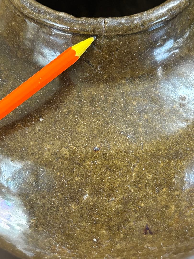 古唐津焼　大きい壺