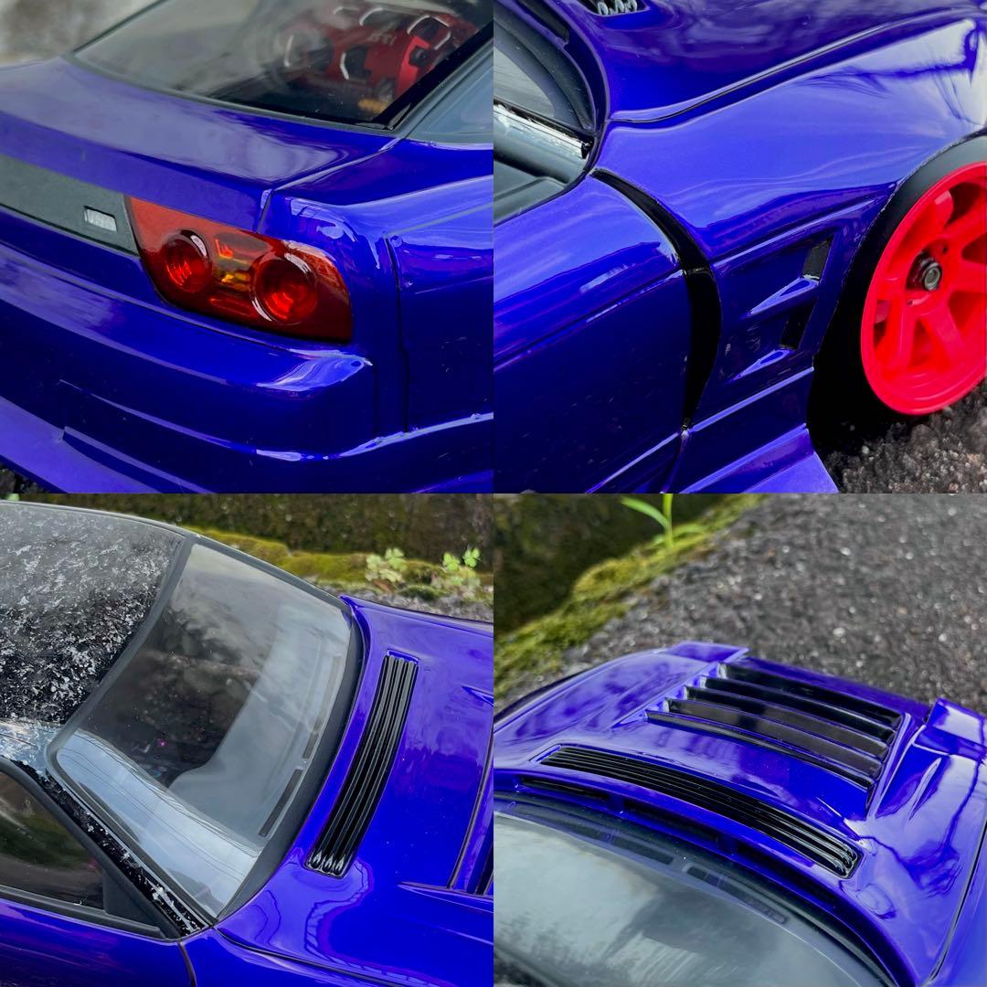 「D1ライツ練習機風」180SX 1/10 ラジコン ボディ ドリフト 完成品