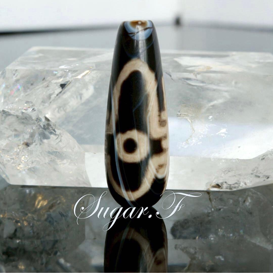 二眼福寿天珠　希少老天珠