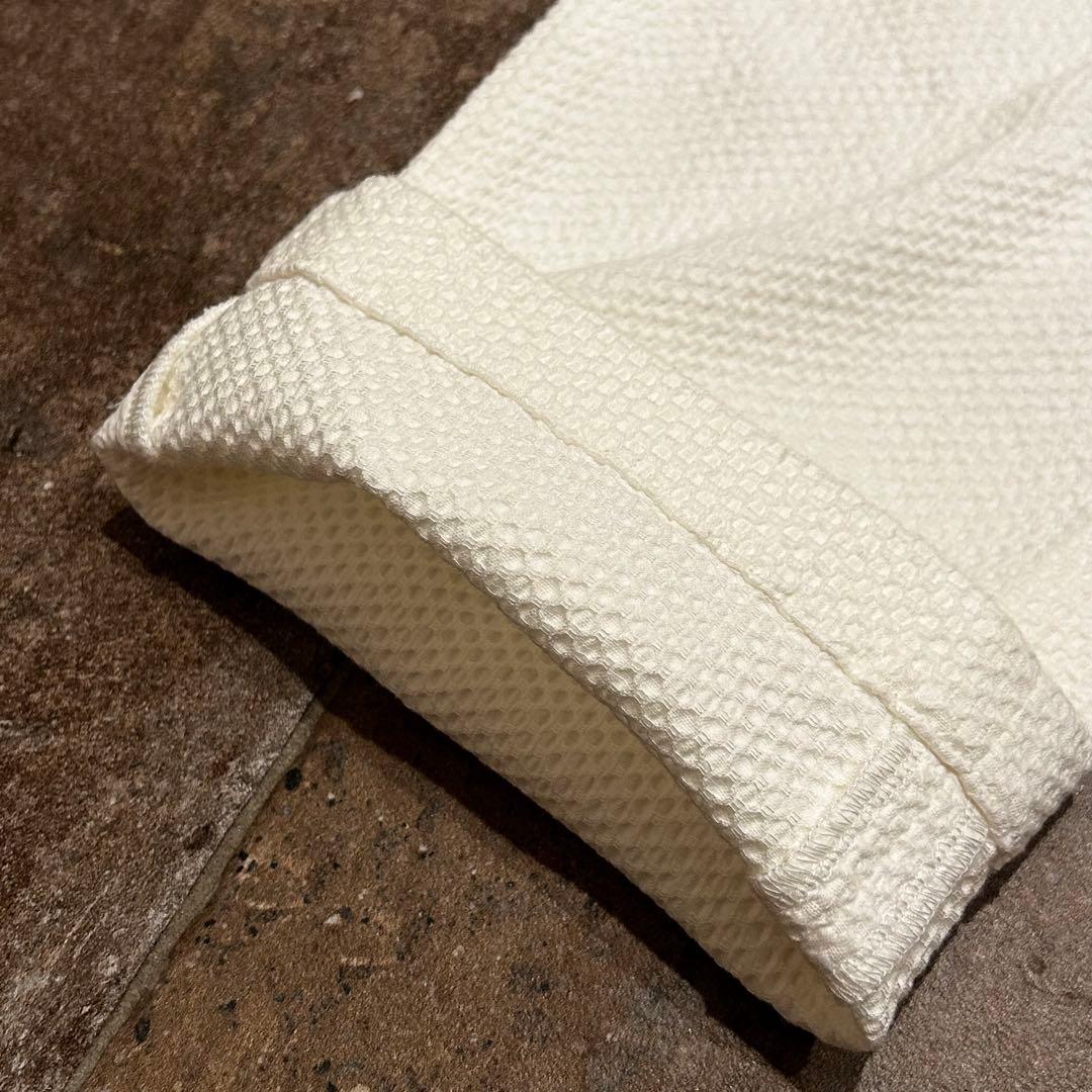 MASTER BUNNY EDITION パンツ　ホワイト　ワッフル生地