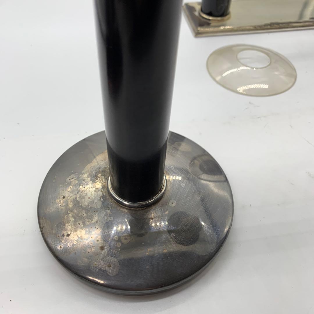 クリストフル 卓上時計 キャンドルスタンド セット 稼働品