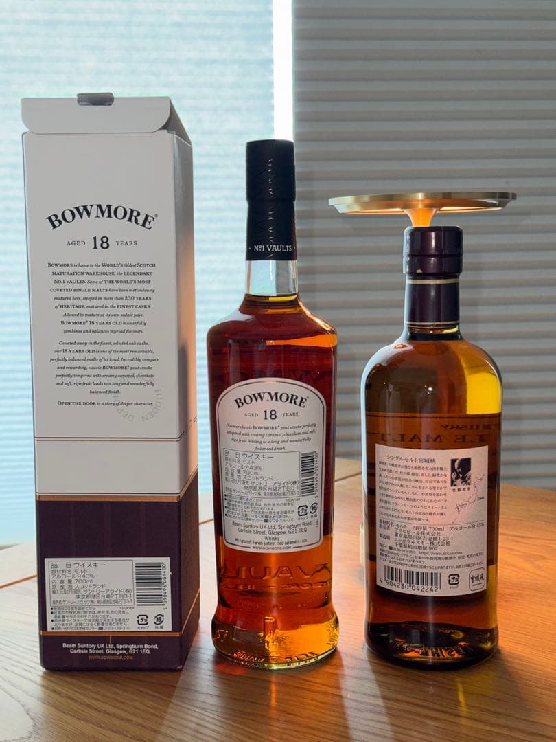 未開栓 正規品 BOWMOREボウモア18年＋宮城峡セット
