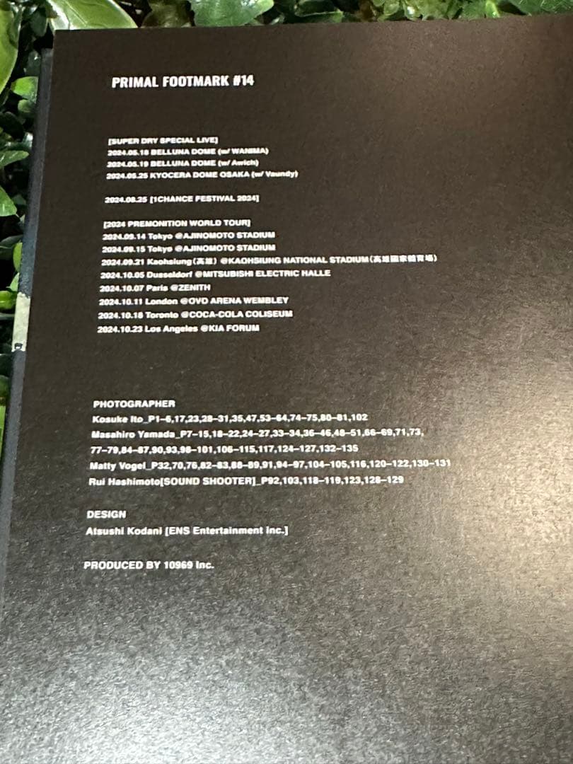 ONE OK ROCK PRIMAL FOOTMARK #14 シリアルコード有