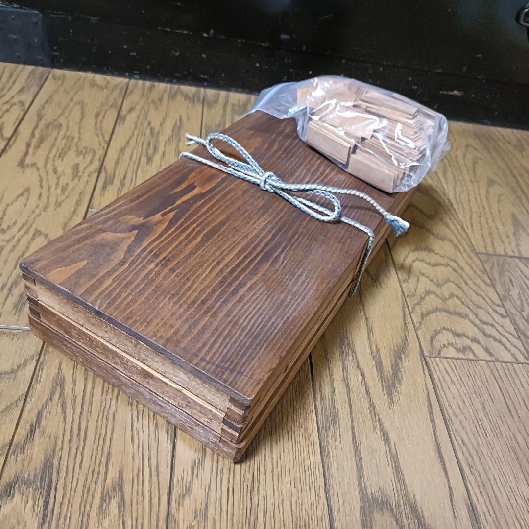 プリンタートレイ　活字ケース　3段重　収納箱　アンテーク