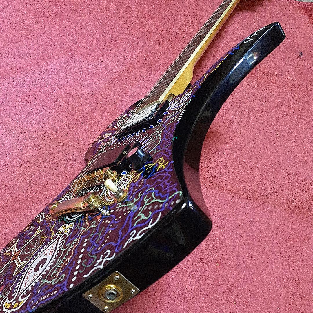 【良・美品】目玉ペイント・hideモデル。モッキンバードエレキギター。