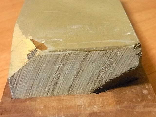 未使用　天然砥石　京都正本山合砥 カミソリ 彫刻刀