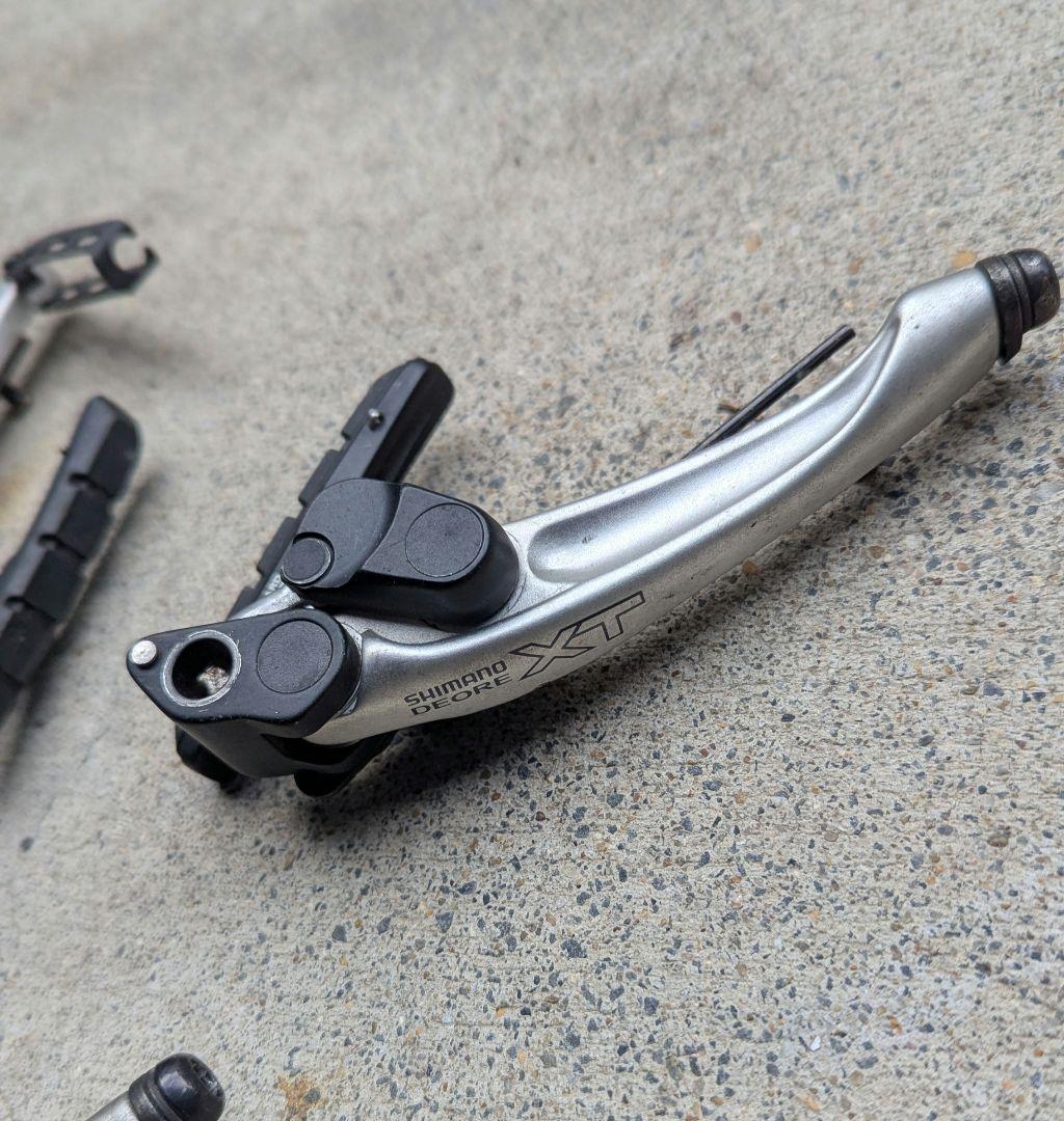 オールドMTB シマノ VブレーキDEORE-XT BR-M750前後セット