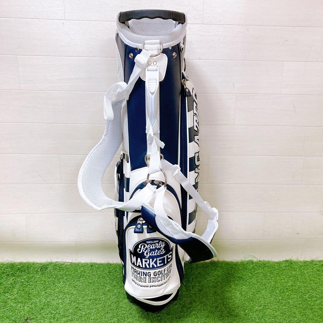 Mパーリーゲイツ マーケットボーダー柄 スタンドキャディバッグ原英莉花選手モデル