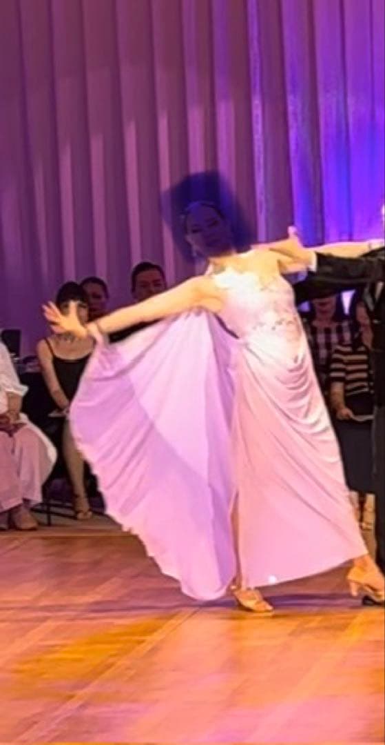 薄紫 ラテンルンバドレス