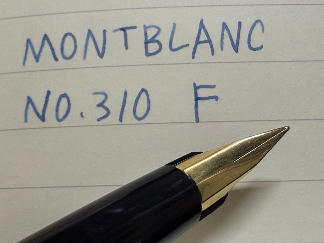 未使用に近い モンブラン No.310 ブラック F 細字 万年筆