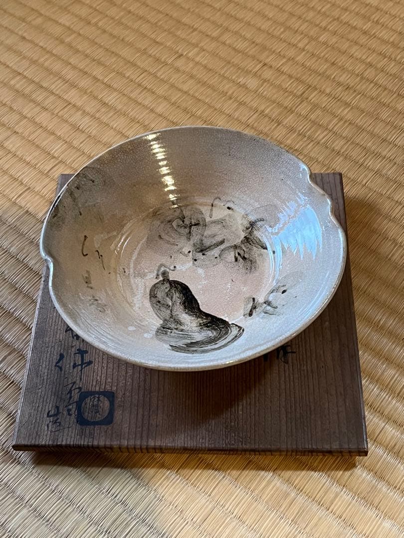 人間国宝　十代　三輪休雪　向附６枚組　共箱入