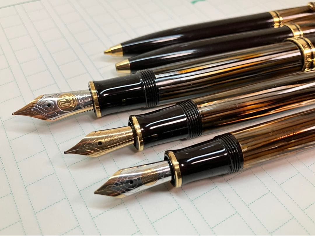 ペリカン茶縞5本セット