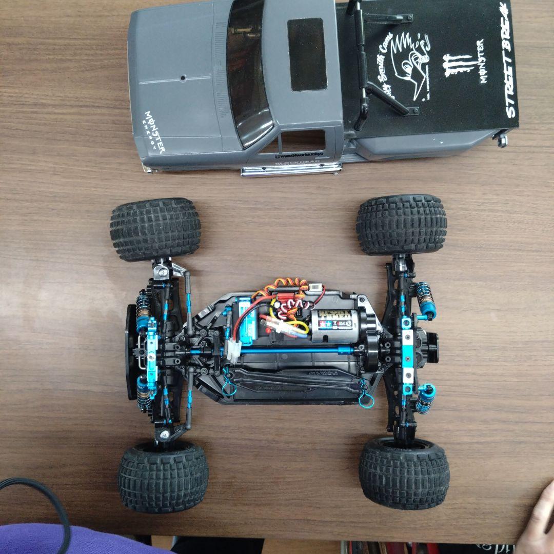 【RIO】 RCカー ボディ レッド カーボンファイバー風