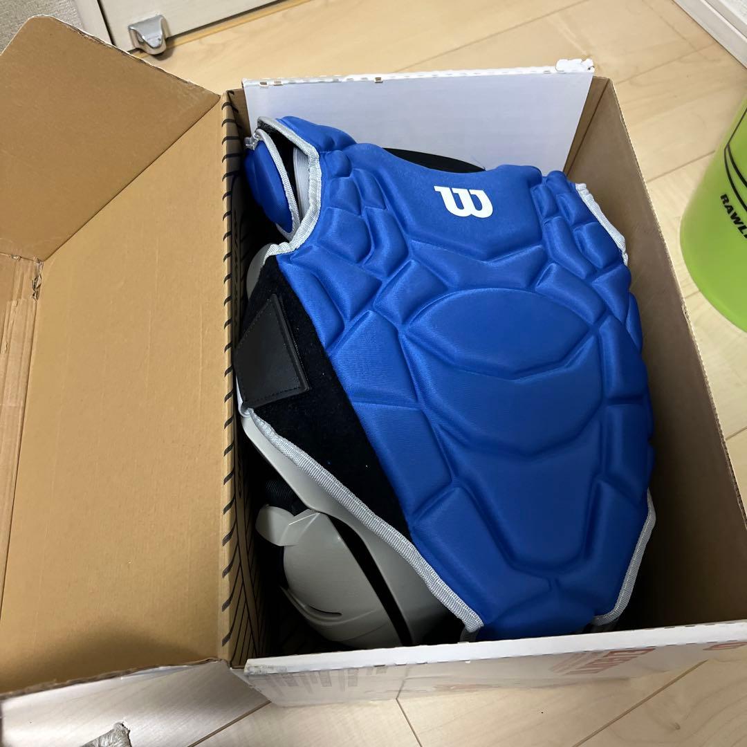 Wilson 硬式用 キャッチャー防具 ブルー