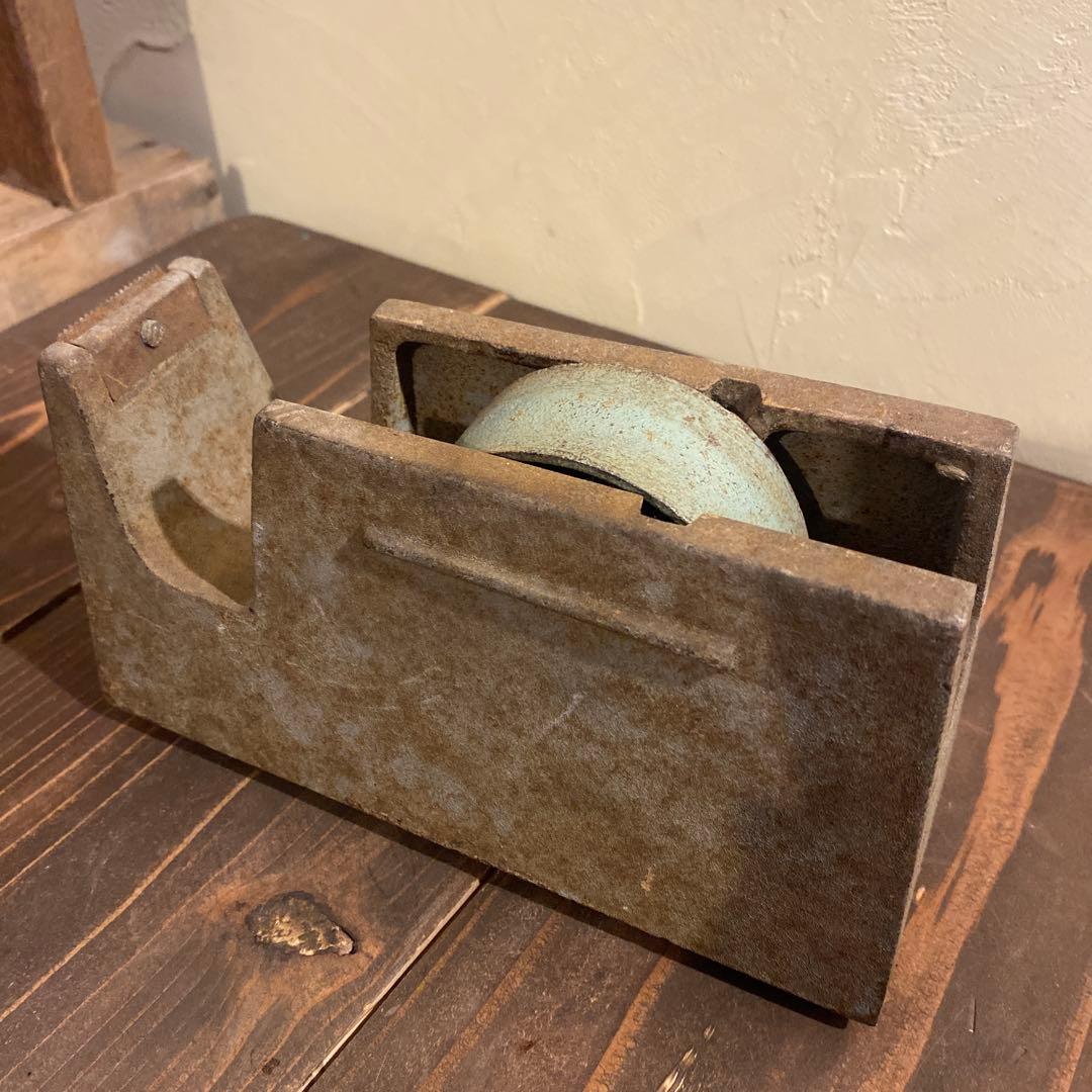 鉄製 文具 テープカッター 昭和レトロ ヴィンテージ　アイアン