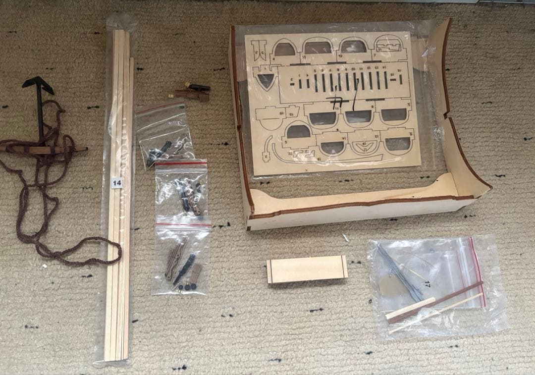 デアゴスティーニ　 HMSヴィクトリーを作る ２３号〜１２０号　作りかけ