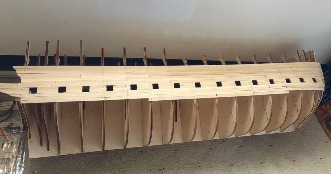 デアゴスティーニ　 HMSヴィクトリーを作る ２３号〜１２０号　作りかけ