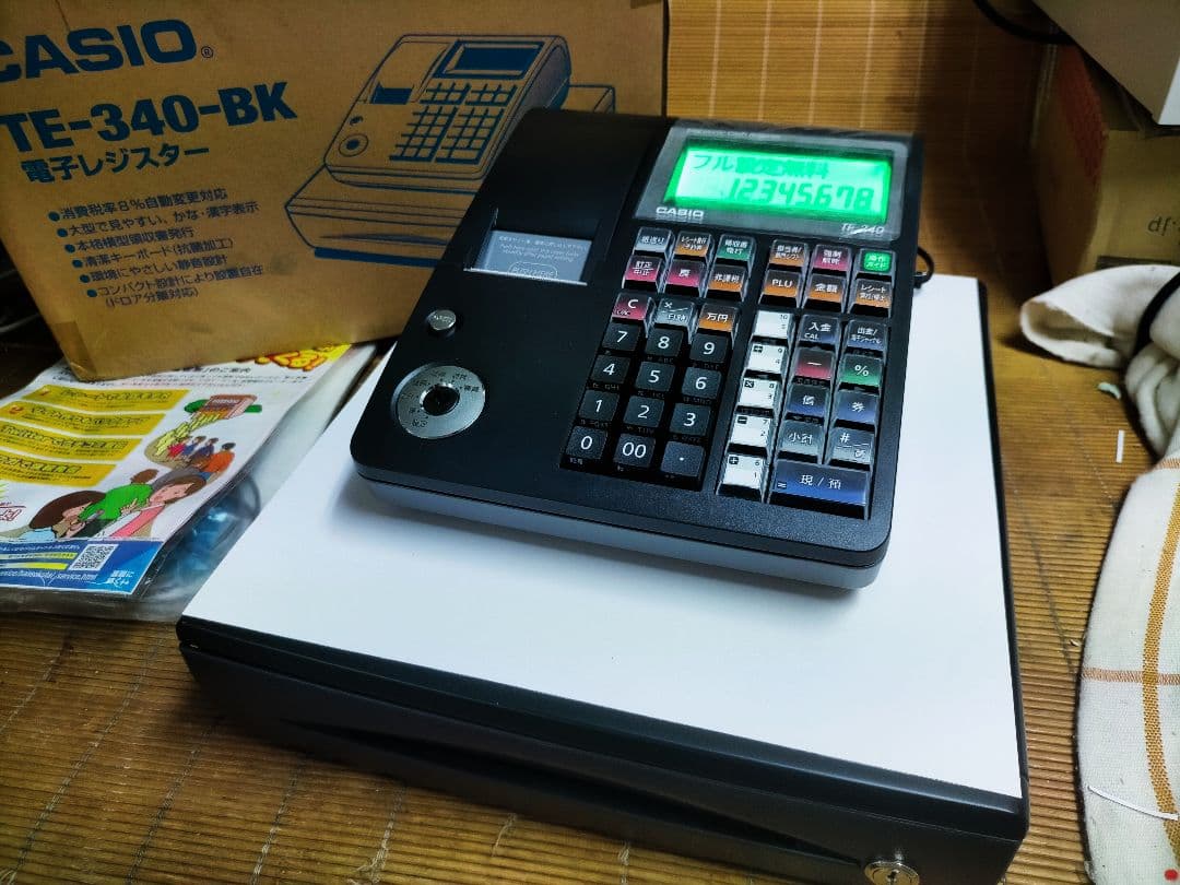 新品カシオレジスター　TE-340　フル設定無料　送料無料人気機種　982999