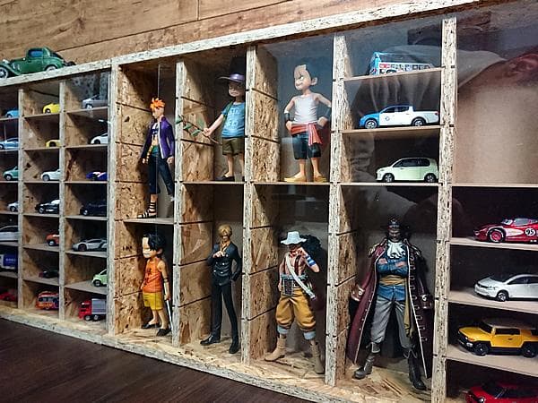 2個セット・送料無料・ワイド・トミカOSBガレージ・トミカ収納棚・コレクション