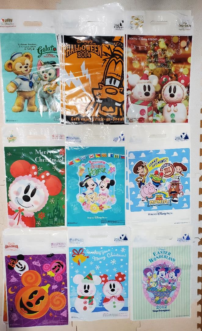 ディズニーリゾート 500枚以上 ショッパー レジ袋 おみやげ袋 ランド シー