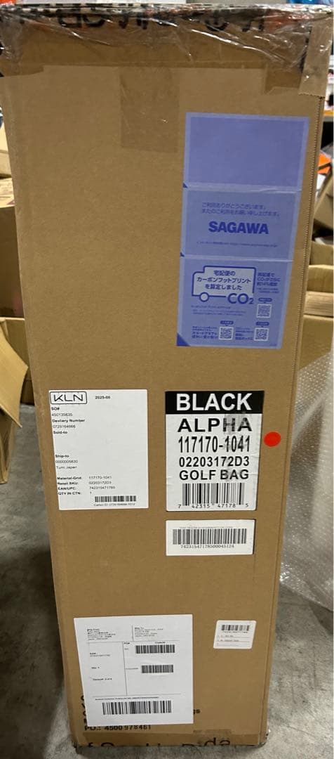 ゴルフバッグ 公式 正規品 ALPHA 3ゴルフ・バッグ メンズ BLACK