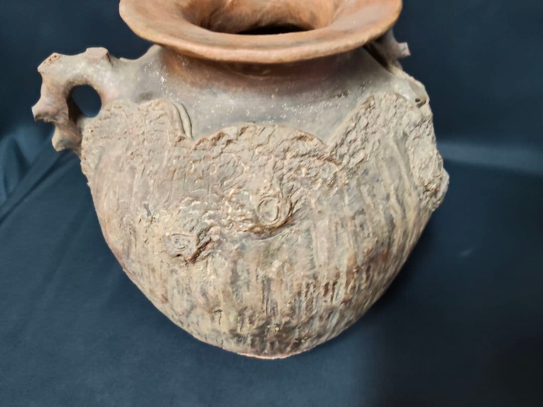 ​【骨董/美術品】陶芸 壺 花器「己巳年 冬巌作」在銘 落款あり