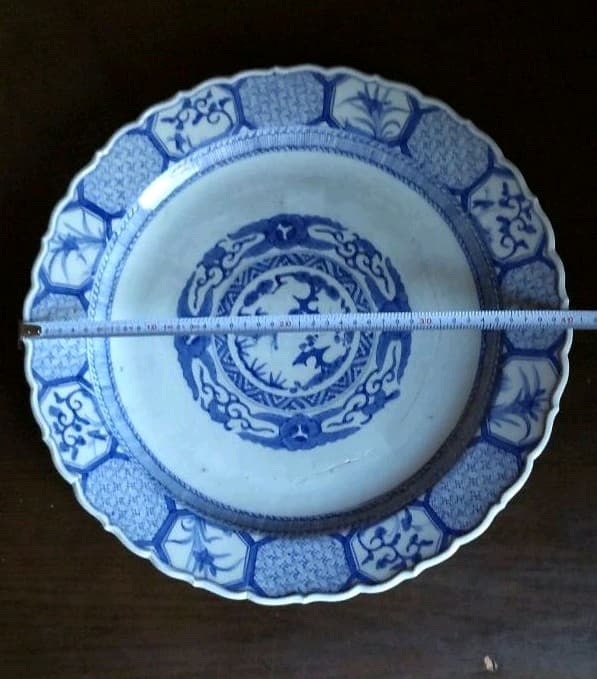 染付大皿　骨董