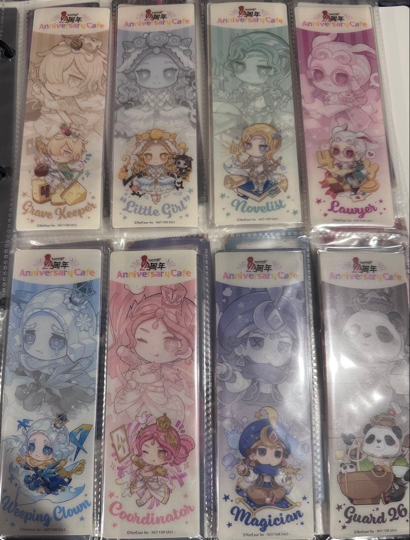 第五人格　4周年　スイパラ　コースター　しおりコンプリートセット