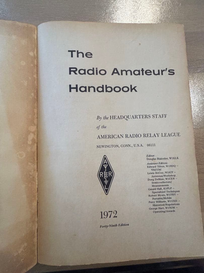 その他 the radio amateur's handbook 1972