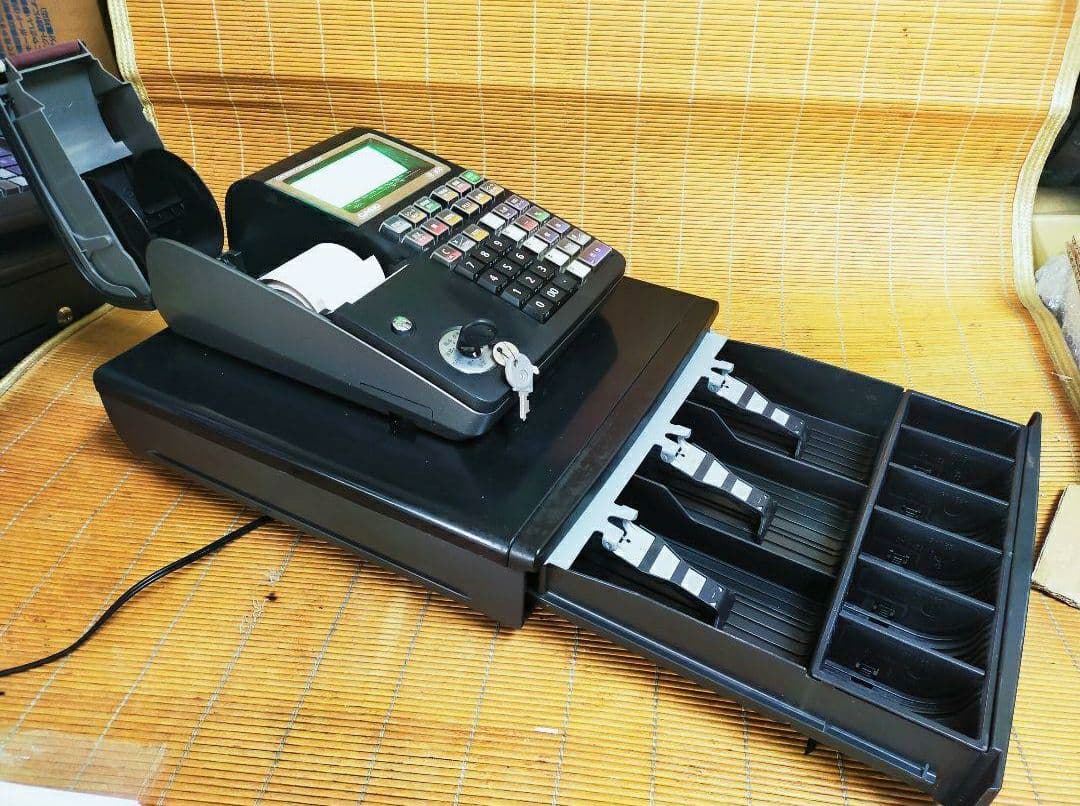 カシオレジスター　TE-400　フル設定無料　美品PC連携売上管理　383838