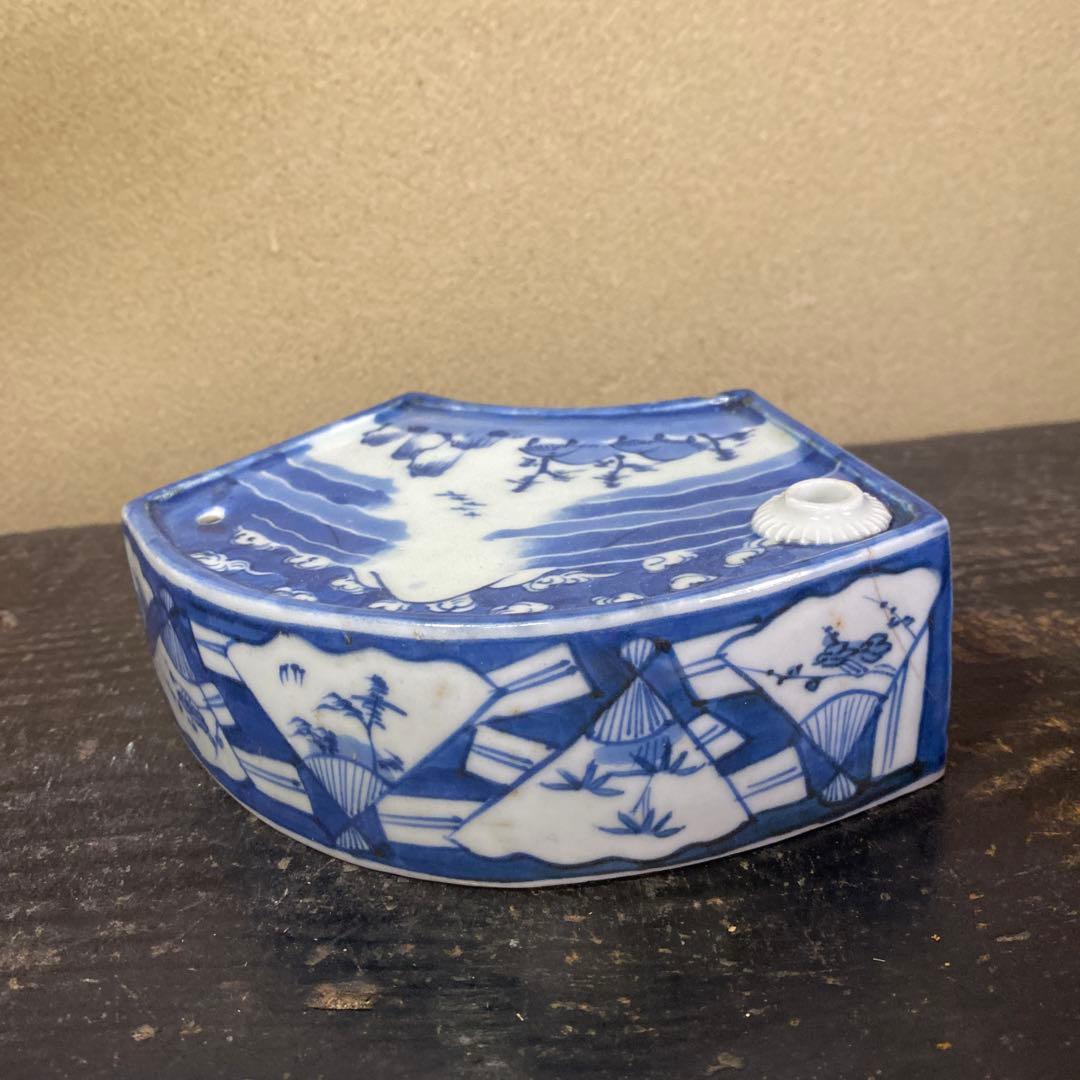 古伊万里扇形酒器