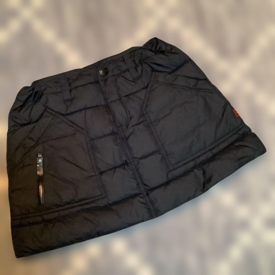 ブラック ダウンスカート レディース