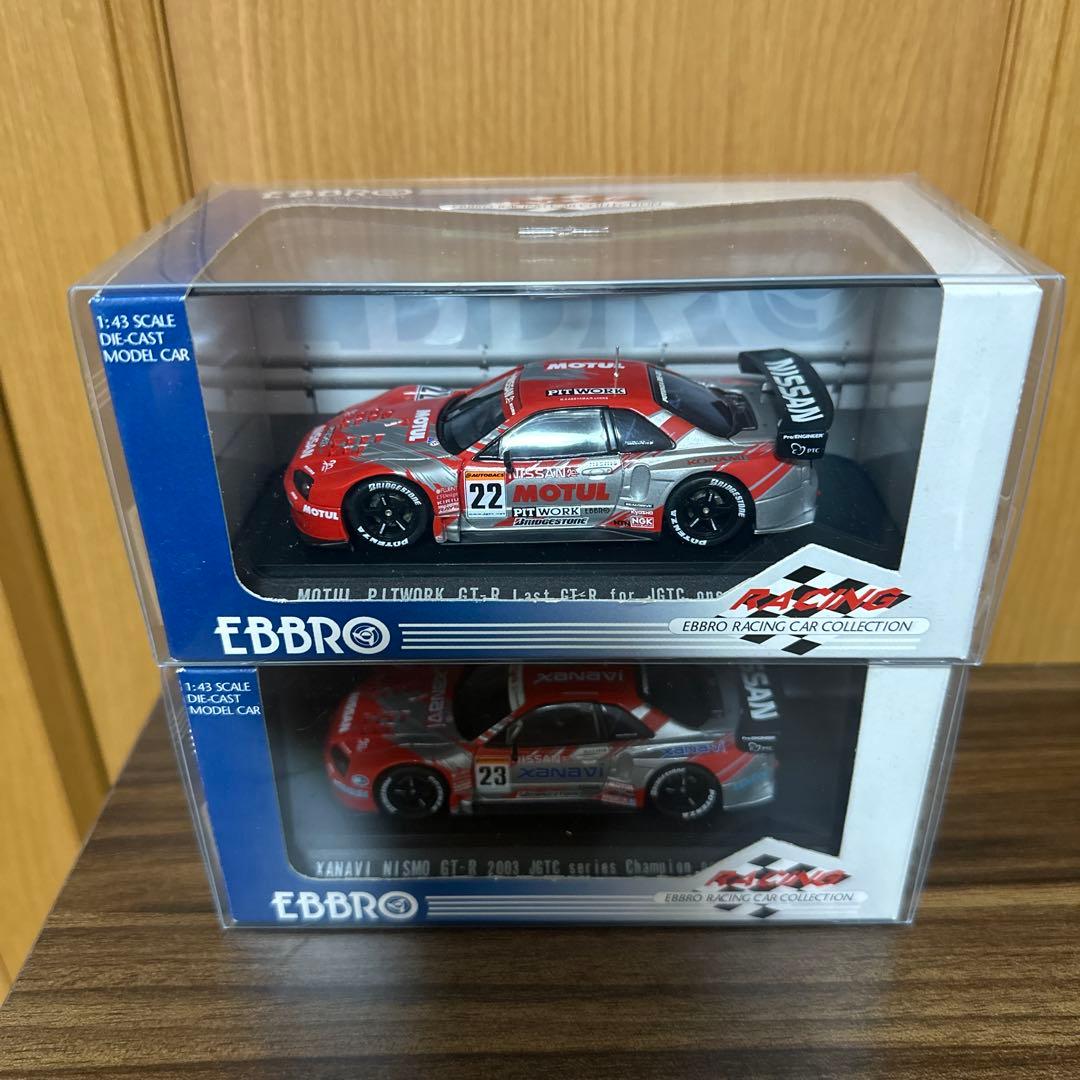 最終値下げ EBBRO エブロ　2003 JGTC R34 GT-R 2台セット