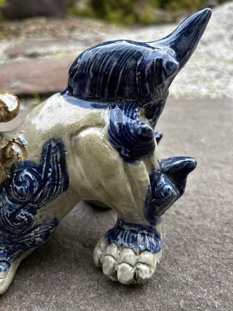 シーサー　2体　大小　沖縄　琉球　アンティーク