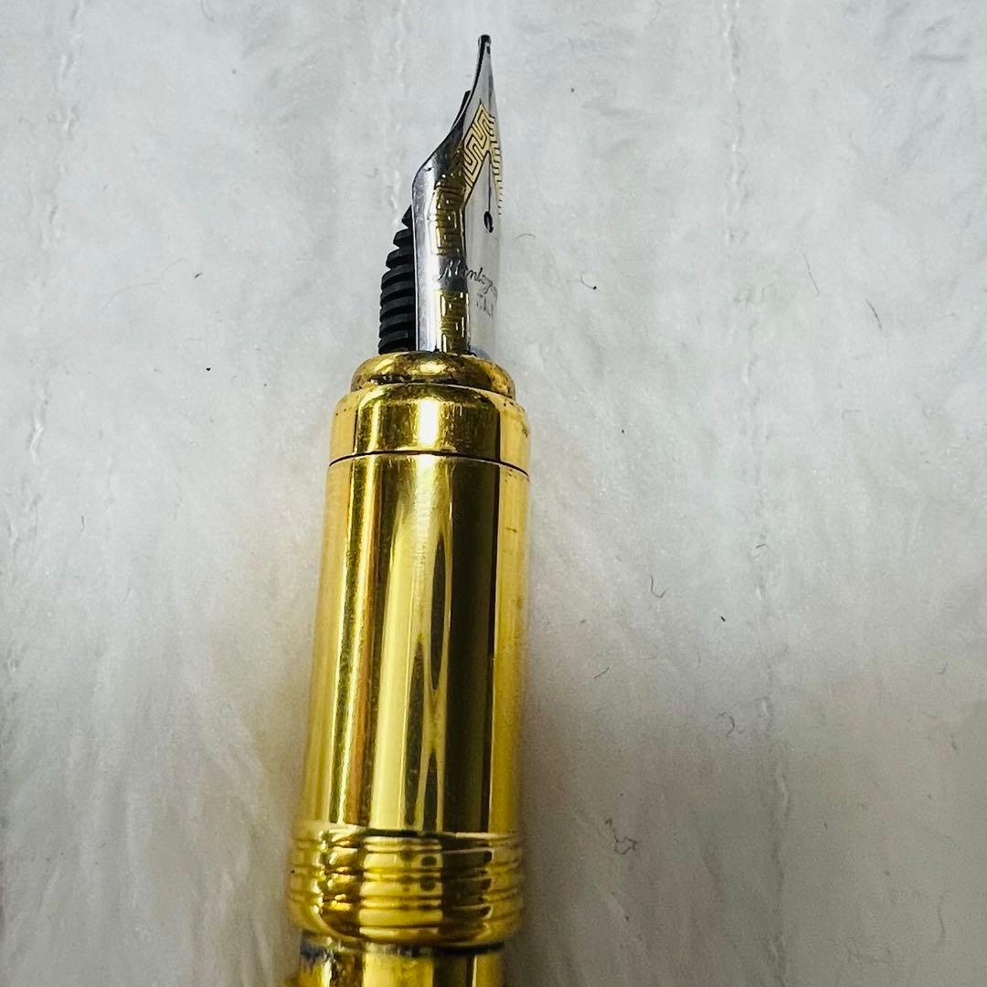 [美品] Montegrappa モンテグラッパ 万年筆 ダークブルー