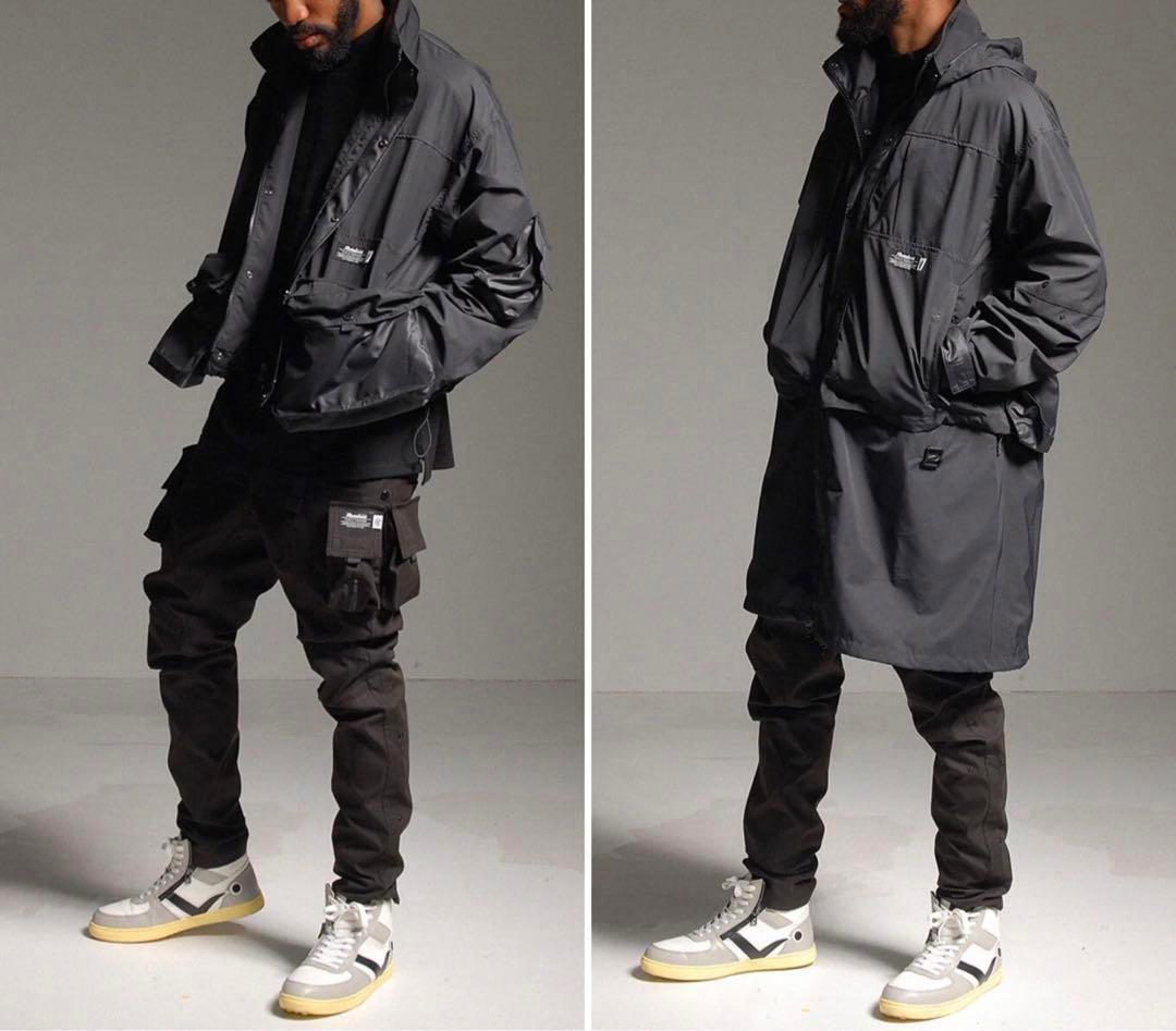 ラッセルノ ゴルフ 2Way カスタム ロング ジャケット ブラック XL 6