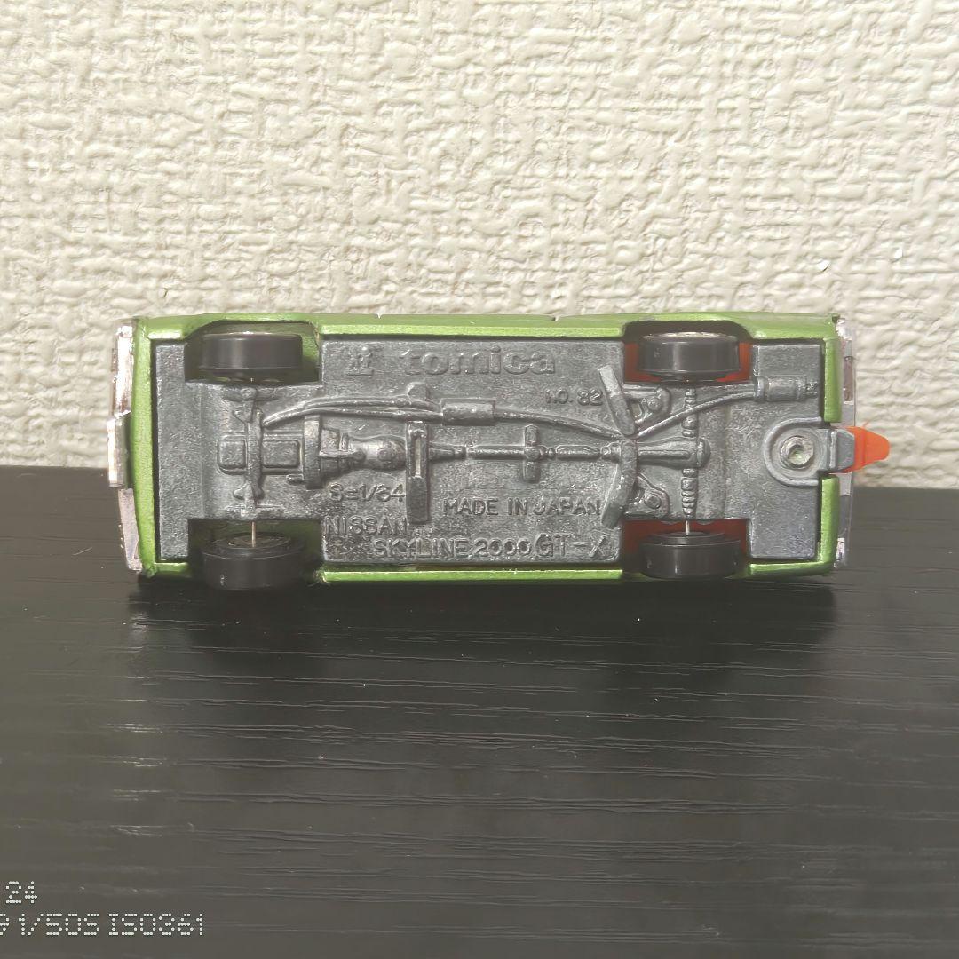 TOMICA　トミカ　スカイランGTX　グリーン　箱付き　1Eホイール