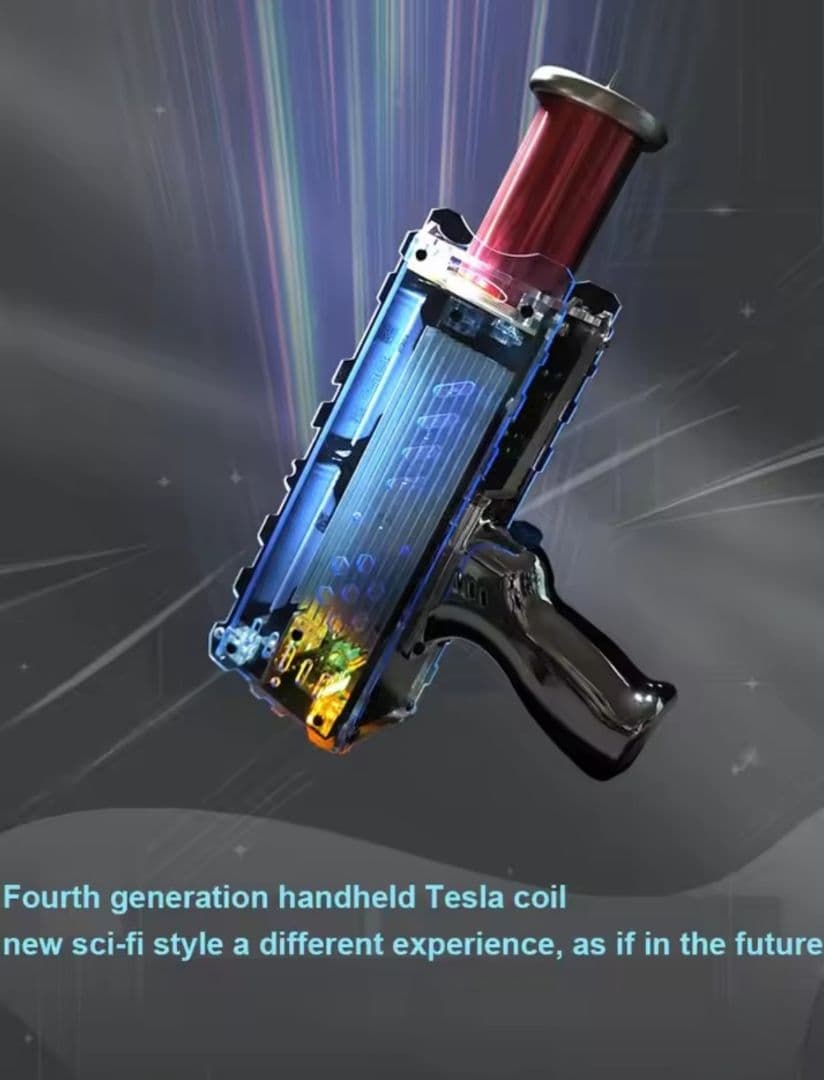 テスラコイル　ハンディタイプ　プラズマ放電　　プラズマ放電強弱　パルス変更