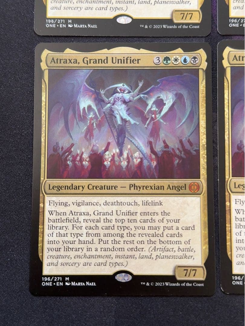 偉大なる統一者、アトラクサ　英語　4枚セット