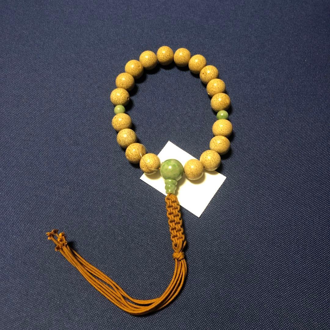 翡翠　星月菩提樹　念珠