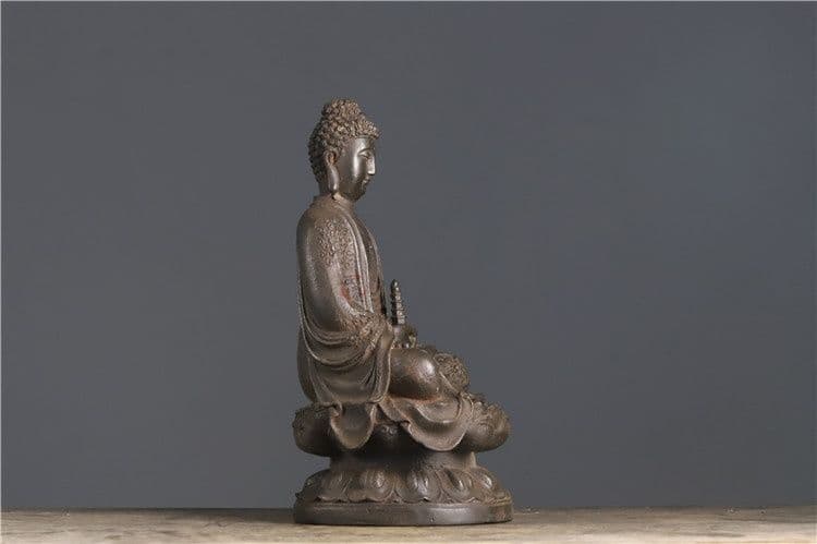 鉄像 鉄仏 釈迦牟尼端塔仏 大日如来仏像 工芸品 置物