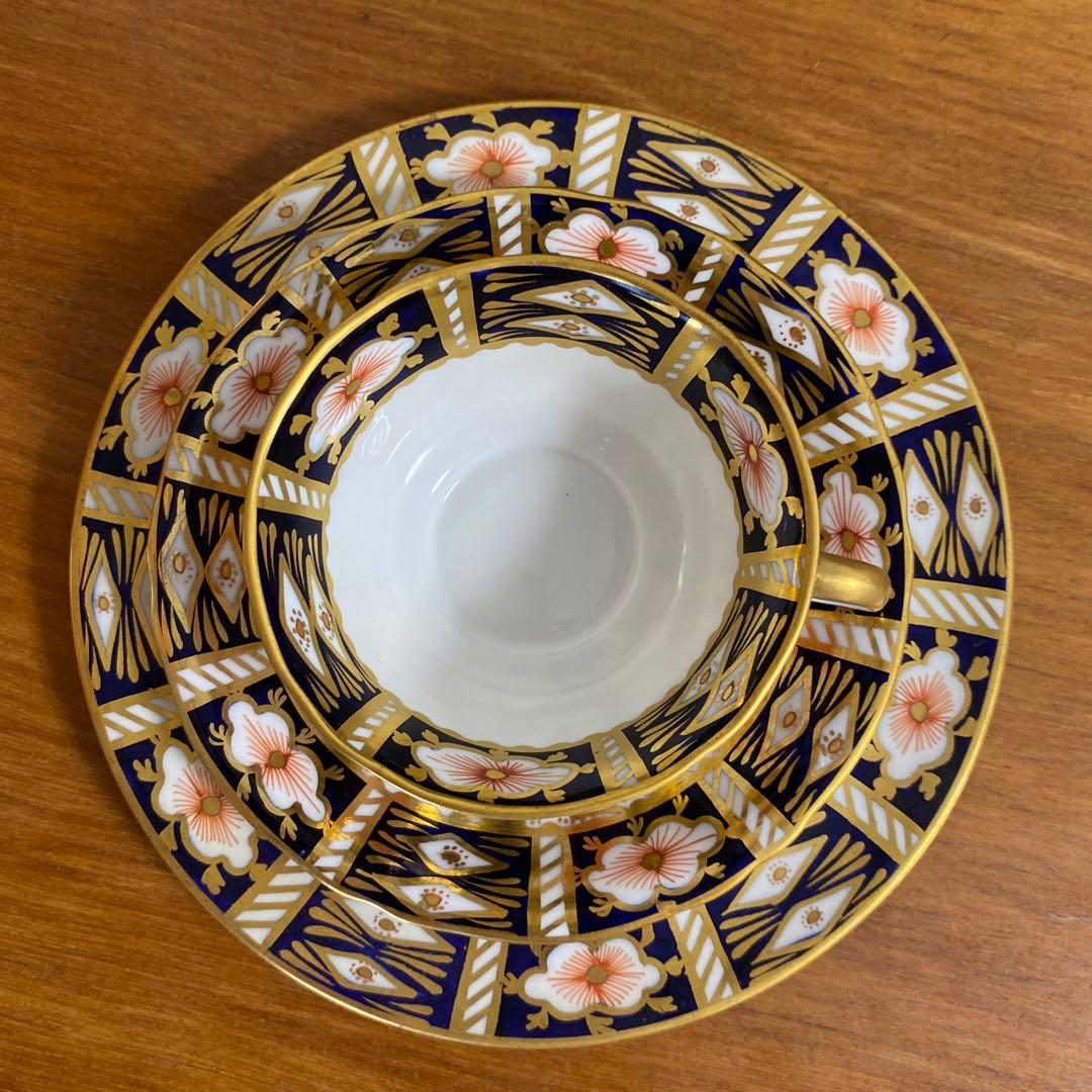 ロイヤルクラウンダービー　カップ＆ソーサー　トラディショナル　イマリ　古伊万里