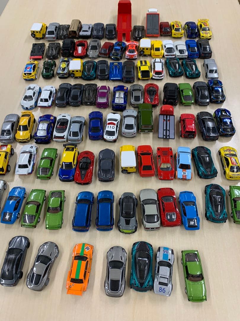 ミニカーセット トミカ　まとめ売り　98台 多色