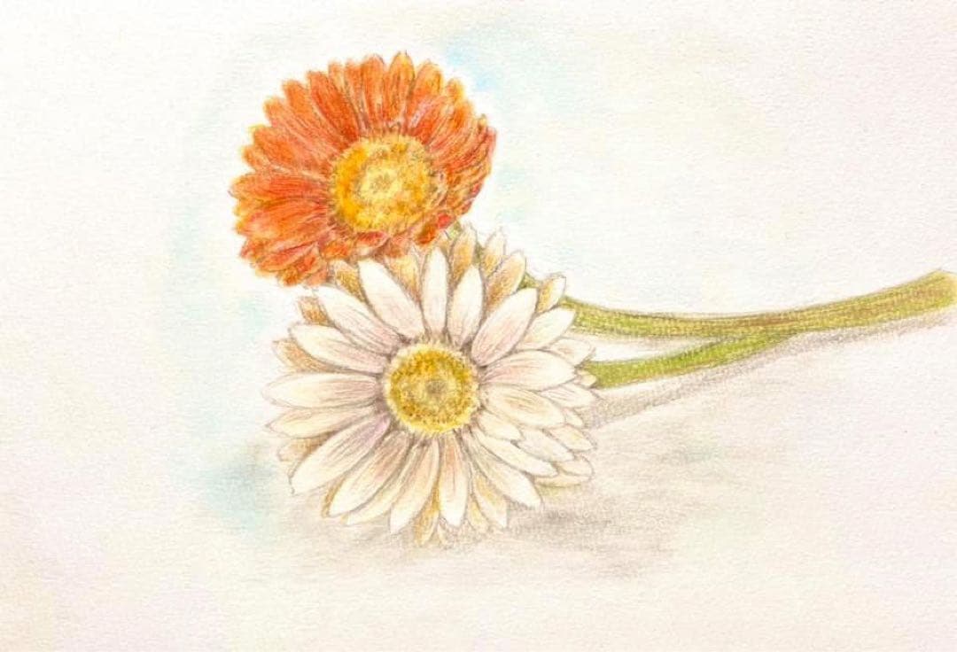 受注制作：花のパステル画