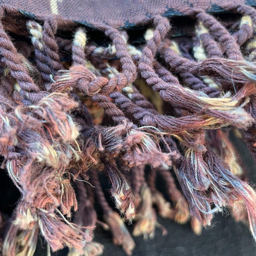 インドネシア　アンティーク　イカット　タペストリー　布