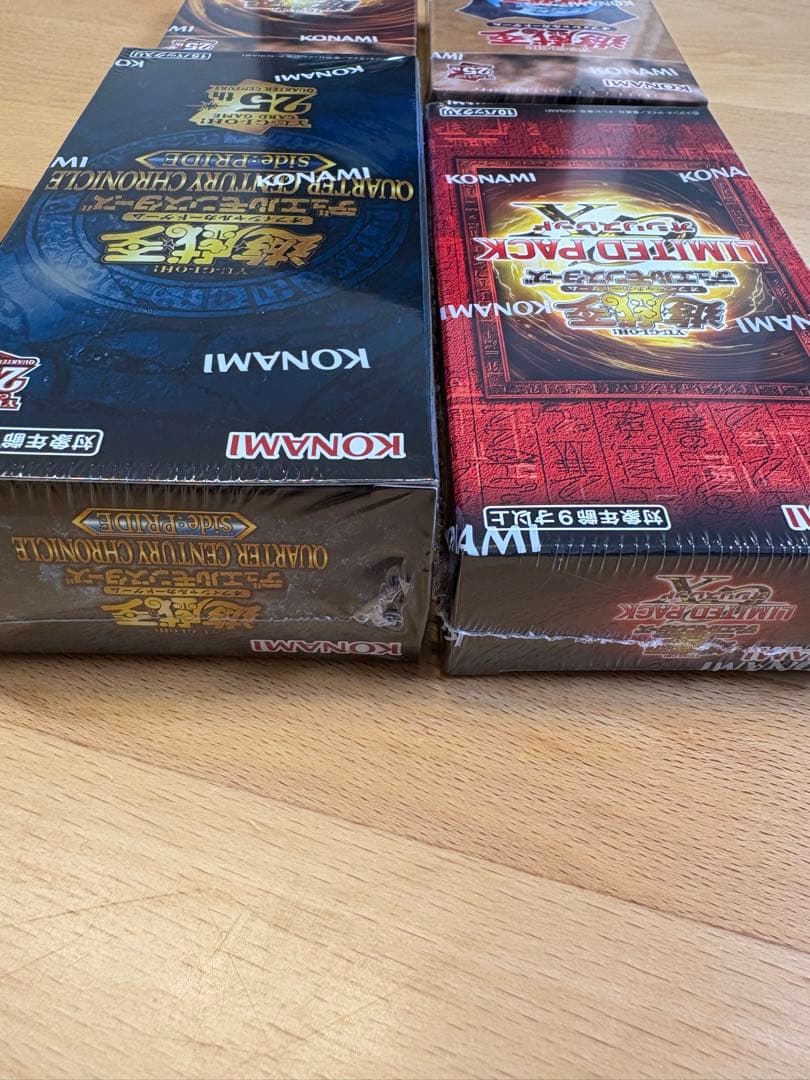 遊戯王 未開封シュリンク付きBox 4セット