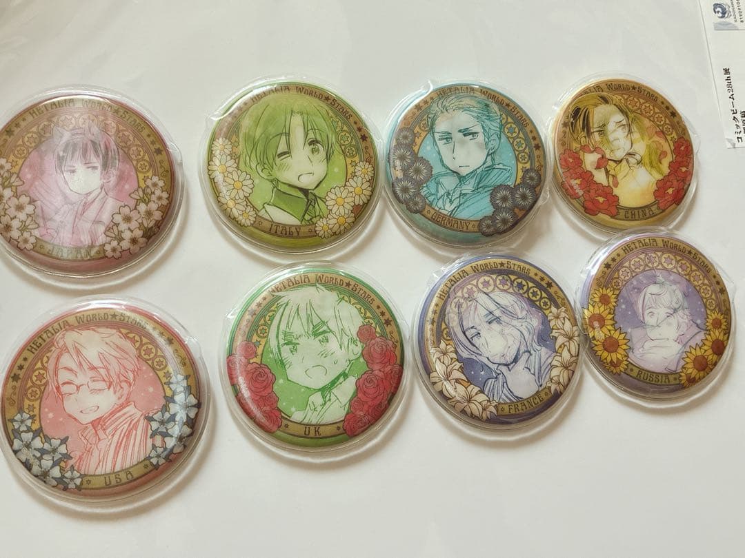 ヘタリア チェンジング缶バッジ ミュージアム 全種コンプリート