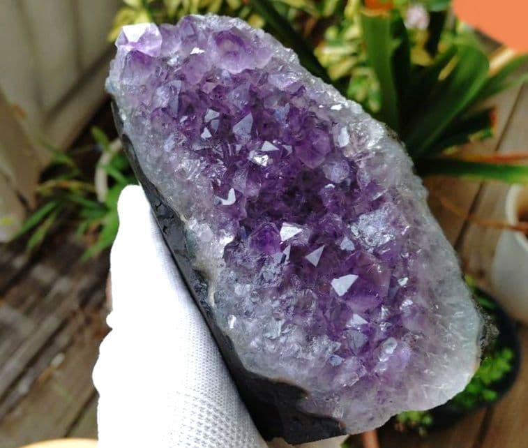 ☆高透明☆キラキラ☆ウルグアイ産アメジスト　クラスター　天然石　パワーストーン⑥