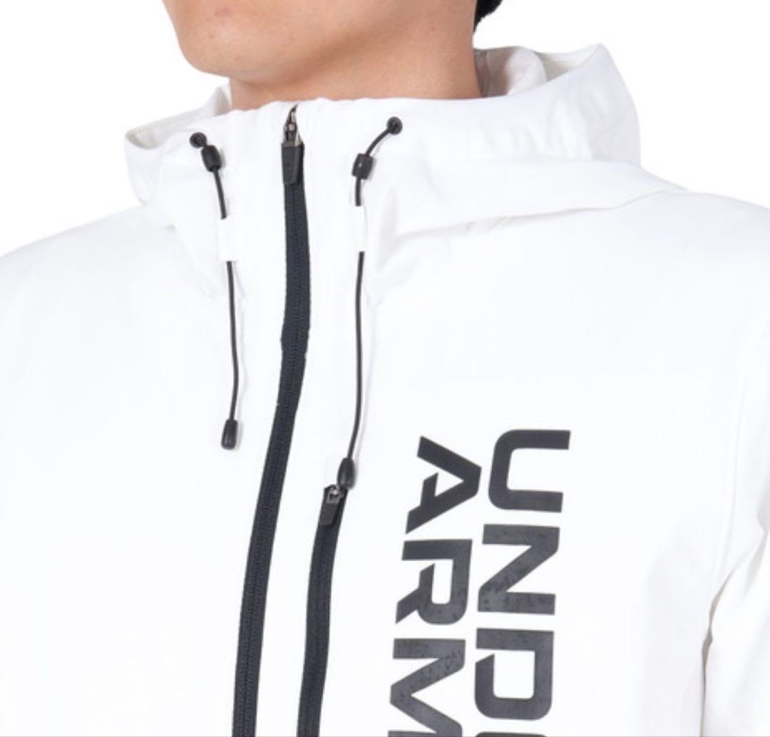 UNDER ARMOUR 防水パーカー 3XL 未使用 白 トレーニング