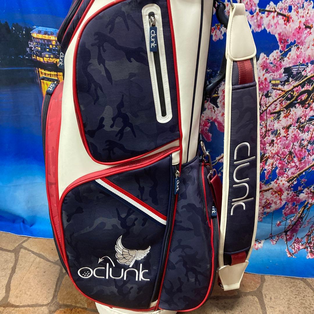 寶BU-1107 クランク キャディバッグ ネイビーホワイトレッド 人気色